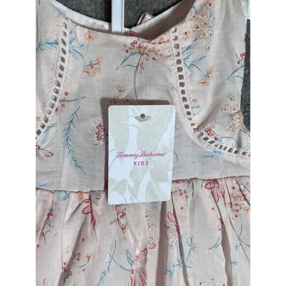 Tommy Bahama Kids Sleeveless 2pc Dress Infant Girls Size 12M Pink Floral NWT - Picture 3 of 8